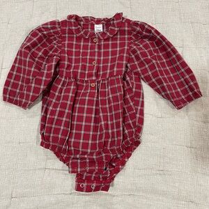 Carter's Red Plaid Kids Bodysuit